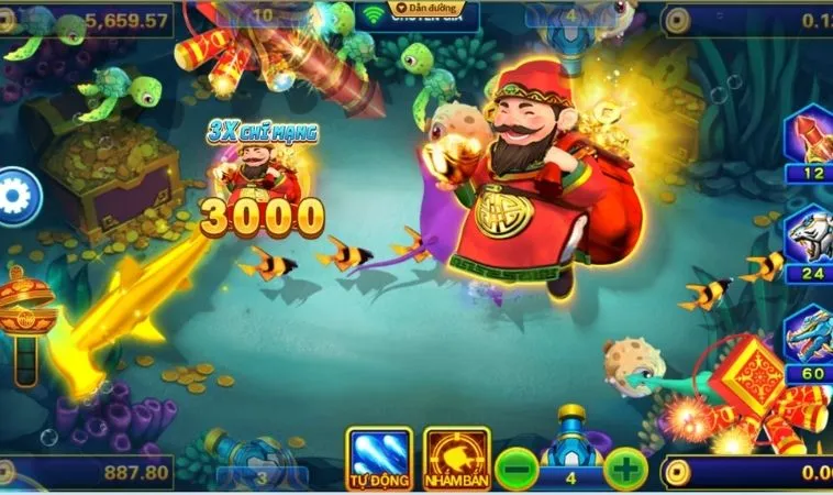 Cách Chơi Bắn Cá Thần Tài 789Win Thắng Lớn Dễ Dàng 2025 2 Giao diện chơi Bắn Cá Thần Tài 789Win