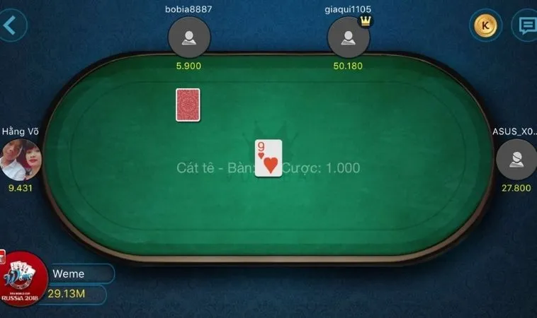 Bàn chơi Sắc Tê 789Win