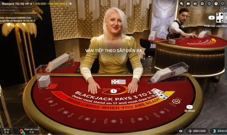 Hướng Dẫn Chơi Blackjack Tại 789Win Để Thắng Lớn Mọi Ván Bài 2 Giao diện chơi Blackjack Tại 789Win