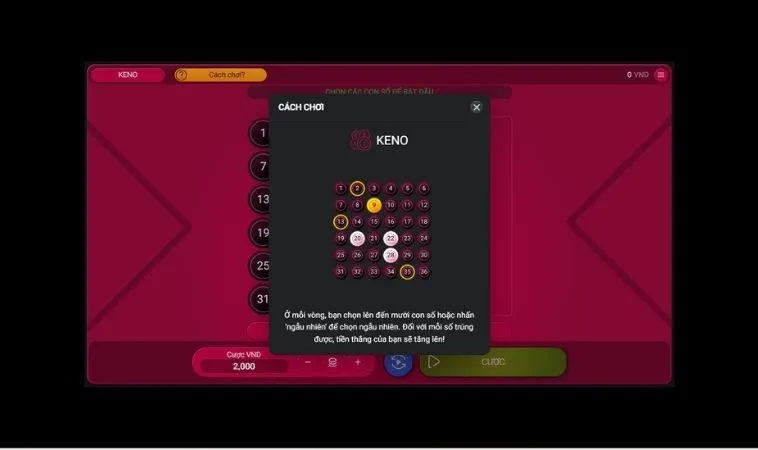 Keno tại 789Win