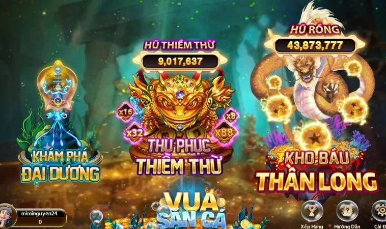Các sảnh chơi Vua Bắn Cá 789Win